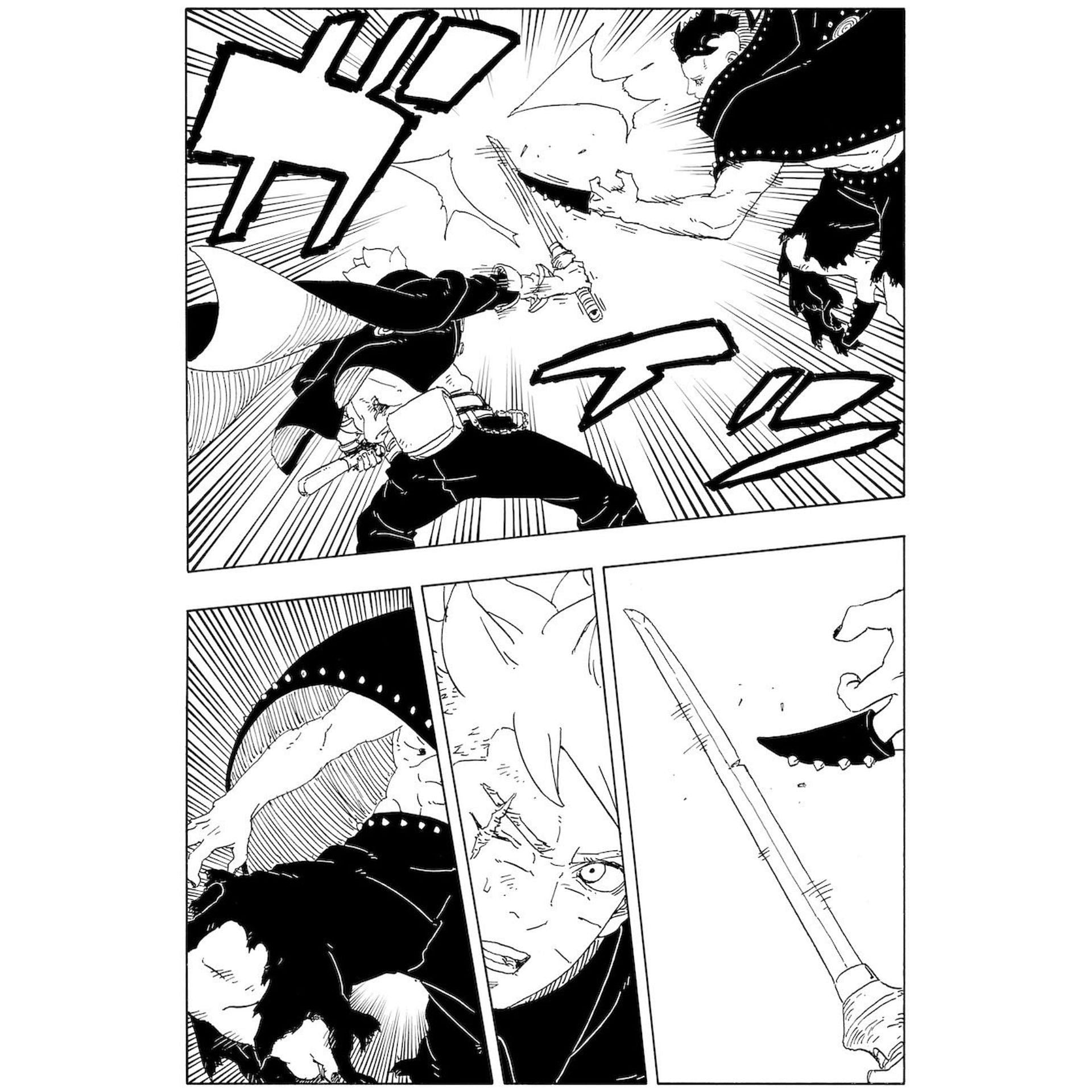 Boruto and Jura as seen in the manga (Image via Shueisha)